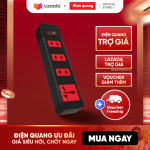 Ổ Cắm Điện Quang ECO ĐQ ESK 4BR- 4 lỗ kết hợp