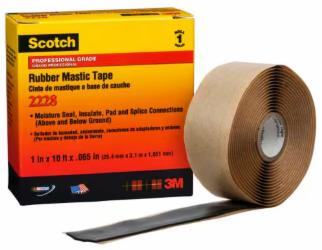 Băng cao su MASTIC làm kín, cách điện trung thế 3M™ SCOTCH 2228 2IN X 10FT, màu đen