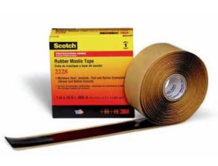 Băng Keo Cao Su Mastic Cách Điện Trung Thế, Quấn Bọc Busbar 3M™ Scotch® 2228, Màu Đen, 2 in x 10 ft