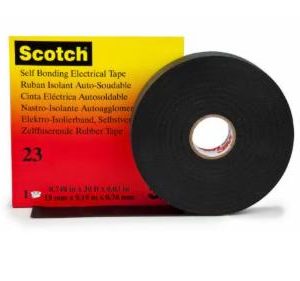 Băng keo cao su, tự kết dính, cách điện trung thế SCOTCH 23, màu đen, 19 mm X 9,15 m