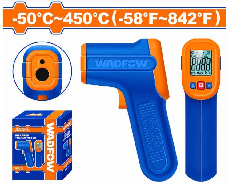 Máy đo nhiệt kế hồng ngoại (không dùng đo nhiệt độ cơ thể) Wadfow WNT6501 -50 - 450 độ C