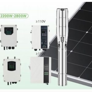 Bơm hỏa tiễn năng lượng mặt trời 4 inch ~2800W (≈3.7HP) - Bơm Solar