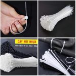 Dây rút nhựa (cable tie / zip tie) 5×250 màu trắng