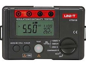 Máy đo điện trở cách điện UNI-T UT501B (1000V, 5GΩ, PI, DAR) 250V / 500V / 1000V
