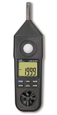 Máy đo nhiệt độ, độ ẩm, ánh sáng, tốc độ gió, độ ồn LUTRON LM-8102